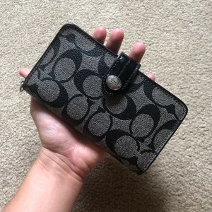 Black Coach Wallet